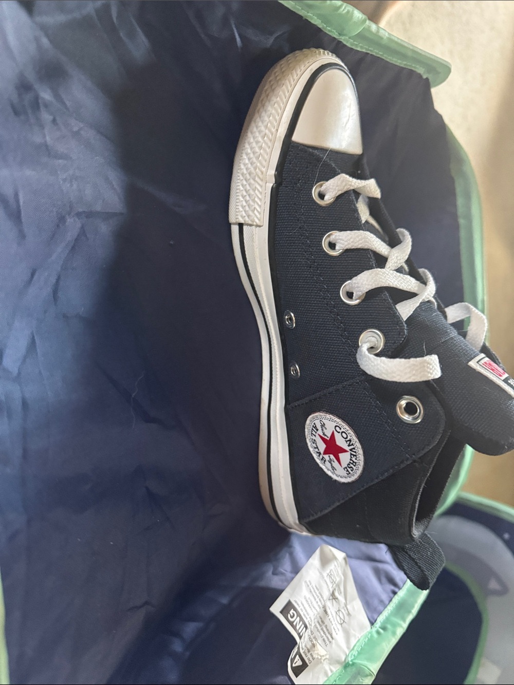 Converse Black and White High Top Sneakers
